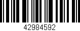 Código de barras (EAN, GTIN, SKU, ISBN): '42984592'