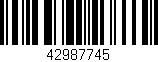 Código de barras (EAN, GTIN, SKU, ISBN): '42987745'