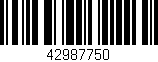 Código de barras (EAN, GTIN, SKU, ISBN): '42987750'