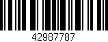 Código de barras (EAN, GTIN, SKU, ISBN): '42987787'
