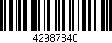 Código de barras (EAN, GTIN, SKU, ISBN): '42987840'