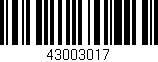 Código de barras (EAN, GTIN, SKU, ISBN): '43003017'