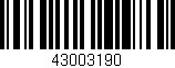 Código de barras (EAN, GTIN, SKU, ISBN): '43003190'