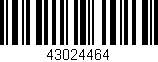 Código de barras (EAN, GTIN, SKU, ISBN): '43024464'