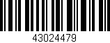 Código de barras (EAN, GTIN, SKU, ISBN): '43024479'