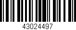 Código de barras (EAN, GTIN, SKU, ISBN): '43024497'