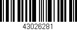 Código de barras (EAN, GTIN, SKU, ISBN): '43026281'