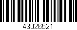 Código de barras (EAN, GTIN, SKU, ISBN): '43026521'