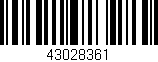 Código de barras (EAN, GTIN, SKU, ISBN): '43028361'