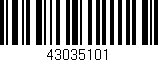 Código de barras (EAN, GTIN, SKU, ISBN): '43035101'