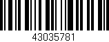 Código de barras (EAN, GTIN, SKU, ISBN): '43035781'