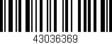 Código de barras (EAN, GTIN, SKU, ISBN): '43036369'