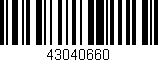 Código de barras (EAN, GTIN, SKU, ISBN): '43040660'