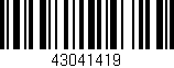 Código de barras (EAN, GTIN, SKU, ISBN): '43041419'