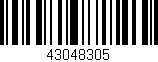 Código de barras (EAN, GTIN, SKU, ISBN): '43048305'