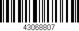 Código de barras (EAN, GTIN, SKU, ISBN): '43068807'