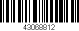 Código de barras (EAN, GTIN, SKU, ISBN): '43068812'