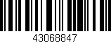 Código de barras (EAN, GTIN, SKU, ISBN): '43068847'