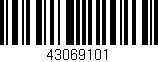 Código de barras (EAN, GTIN, SKU, ISBN): '43069101'