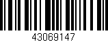 Código de barras (EAN, GTIN, SKU, ISBN): '43069147'