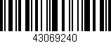 Código de barras (EAN, GTIN, SKU, ISBN): '43069240'