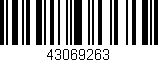 Código de barras (EAN, GTIN, SKU, ISBN): '43069263'