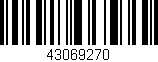 Código de barras (EAN, GTIN, SKU, ISBN): '43069270'