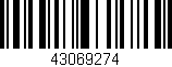 Código de barras (EAN, GTIN, SKU, ISBN): '43069274'