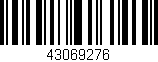 Código de barras (EAN, GTIN, SKU, ISBN): '43069276'