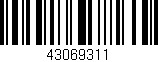 Código de barras (EAN, GTIN, SKU, ISBN): '43069311'