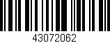 Código de barras (EAN, GTIN, SKU, ISBN): '43072062'