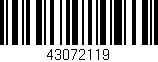 Código de barras (EAN, GTIN, SKU, ISBN): '43072119'