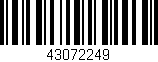 Código de barras (EAN, GTIN, SKU, ISBN): '43072249'