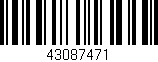 Código de barras (EAN, GTIN, SKU, ISBN): '43087471'