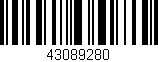 Código de barras (EAN, GTIN, SKU, ISBN): '43089280'