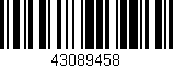 Código de barras (EAN, GTIN, SKU, ISBN): '43089458'