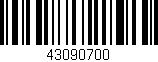 Código de barras (EAN, GTIN, SKU, ISBN): '43090700'