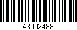 Código de barras (EAN, GTIN, SKU, ISBN): '43092488'
