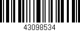 Código de barras (EAN, GTIN, SKU, ISBN): '43098534'