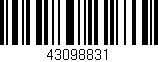 Código de barras (EAN, GTIN, SKU, ISBN): '43098831'
