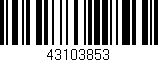 Código de barras (EAN, GTIN, SKU, ISBN): '43103853'