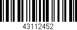 Código de barras (EAN, GTIN, SKU, ISBN): '43112452'