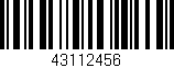 Código de barras (EAN, GTIN, SKU, ISBN): '43112456'