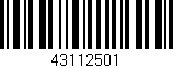 Código de barras (EAN, GTIN, SKU, ISBN): '43112501'