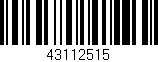 Código de barras (EAN, GTIN, SKU, ISBN): '43112515'