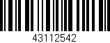Código de barras (EAN, GTIN, SKU, ISBN): '43112542'