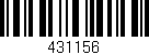 Código de barras (EAN, GTIN, SKU, ISBN): '431156'