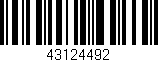 Código de barras (EAN, GTIN, SKU, ISBN): '43124492'