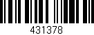 Código de barras (EAN, GTIN, SKU, ISBN): '431378'