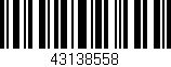 Código de barras (EAN, GTIN, SKU, ISBN): '43138558'